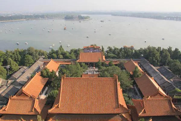 Looking down on the Forbidden City