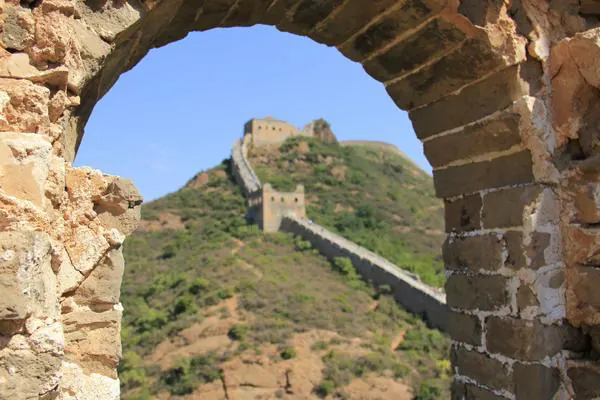 Jinshanling through a tower window