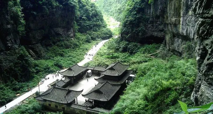 The Three Natural Bridges at Wulong