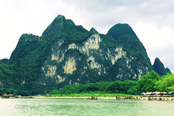 A lone tower of limestone above the Li River