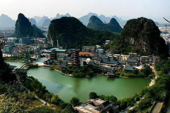 A riverside village near Xingping