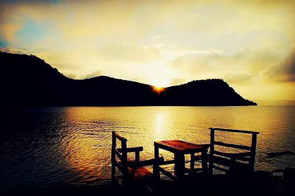 Sunset at Goddess Bay