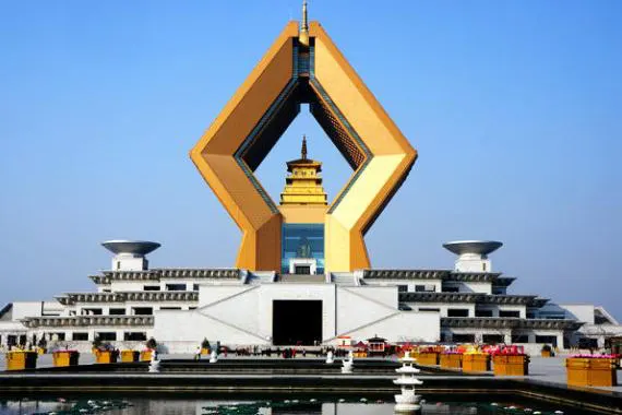 The Famen Temple's palms-together stupa