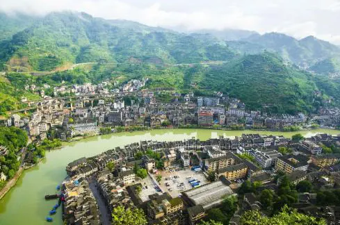 The view from Shiping Mountain
