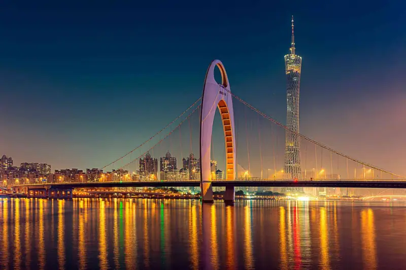 Canton Tower over the Pearl River