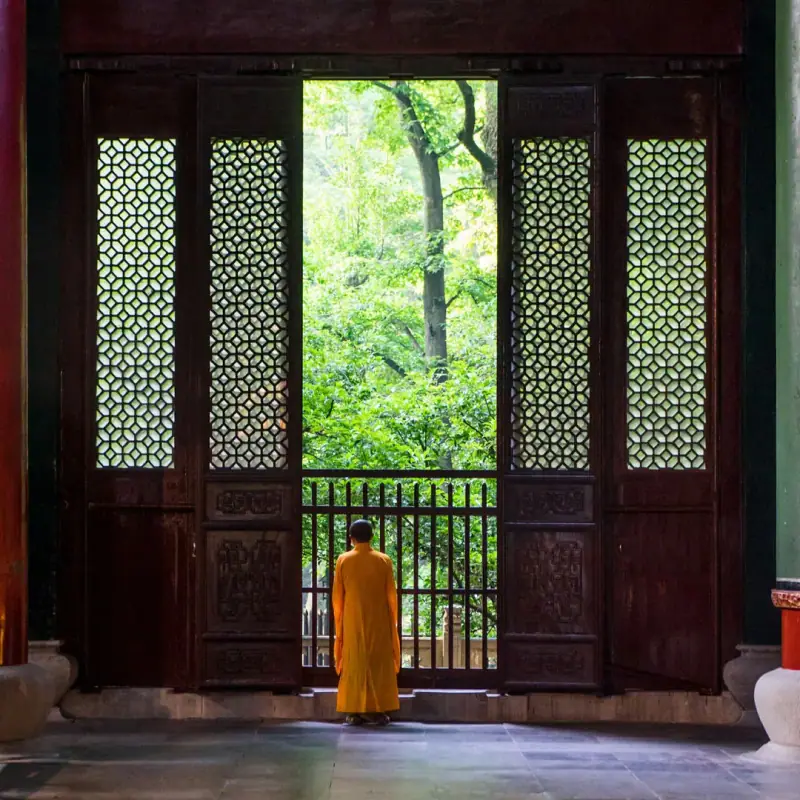 Inside the temple halls