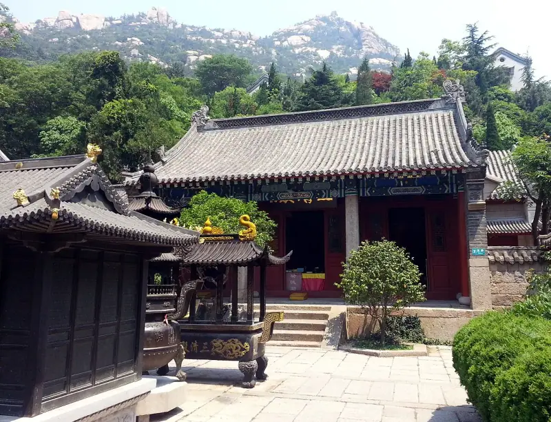 A courtyard inside the temple