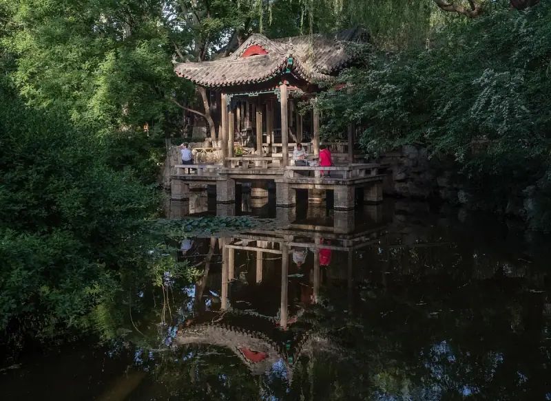 The spring pool at Baotu Spring park