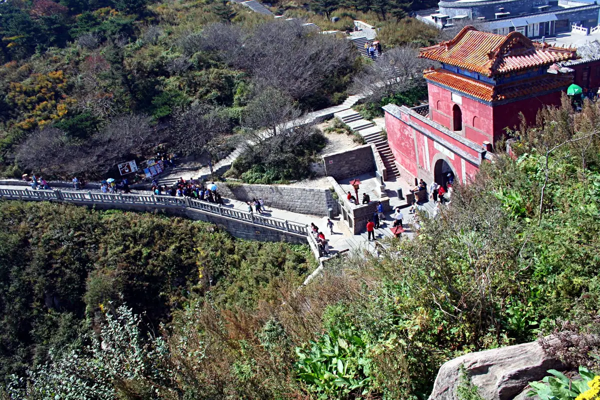 Above the last stair: the gate, and the path behind it